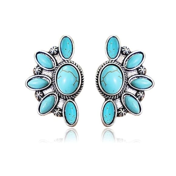 Boho flower earrings M926 - Picture 1 of 4